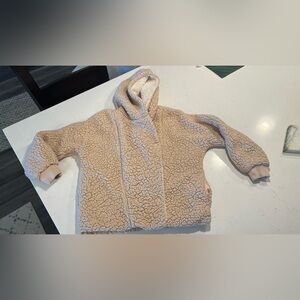 Cat & Jack Cream Sherpa Jacket size 6X